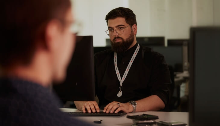 Man working in an office